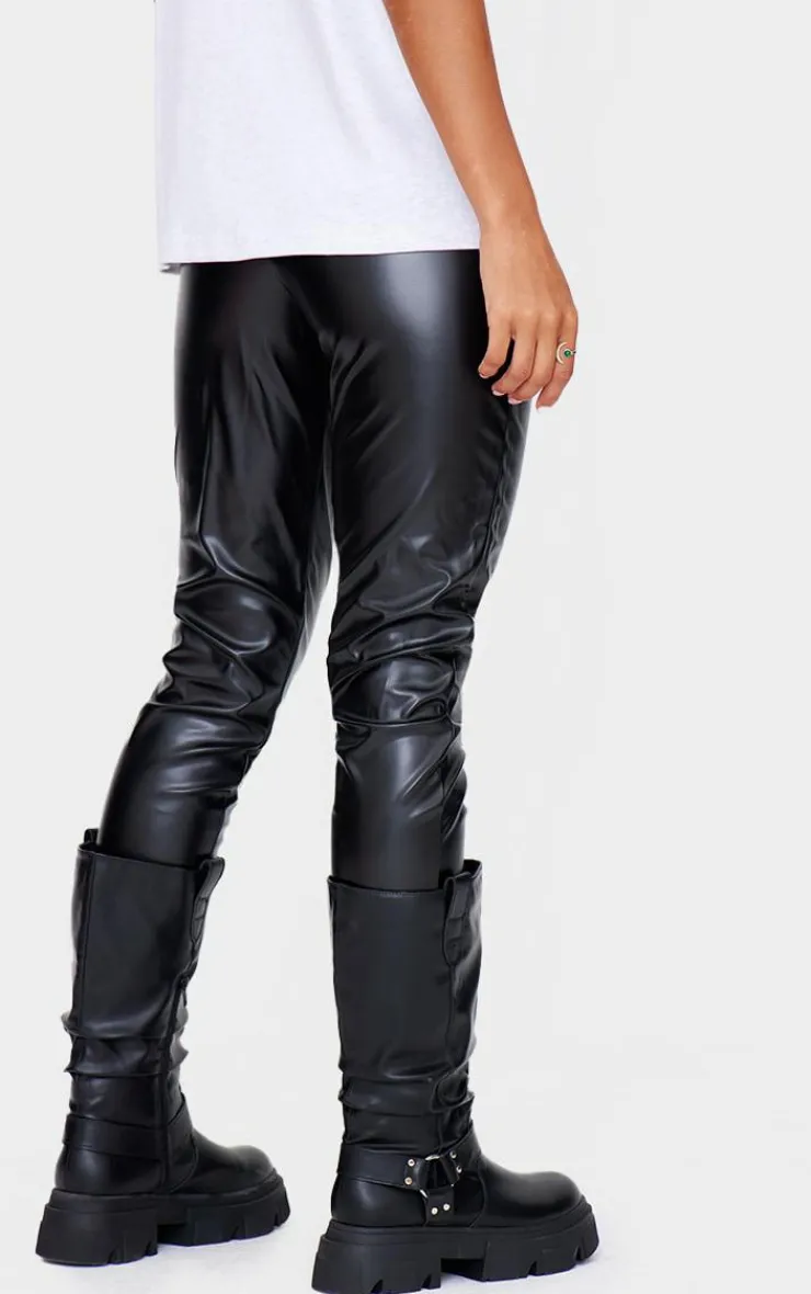PrettyLittleThing Christmas Day Outfits*Faux Leather High Waisted Leggings