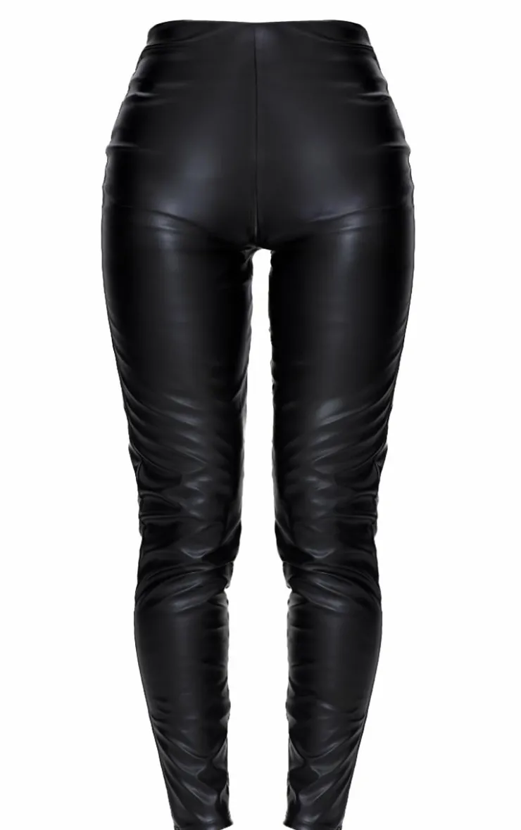 PrettyLittleThing Christmas Day Outfits*Faux Leather High Waisted Leggings