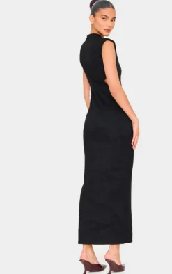 Faux Suede Cut Out Maxi Dress-PrettyLittleThing Sale