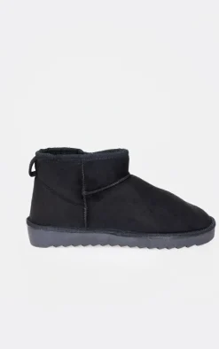 PrettyLittleThing Ankle Boots*Faux Suede Round Toe Rigged Sole Ankle Boots
