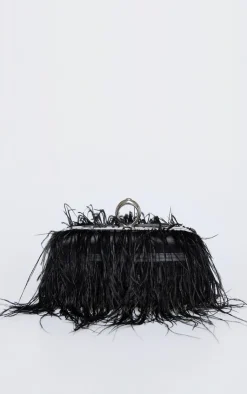 PrettyLittleThing Clutch Bags*Feather Clutch
