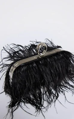 PrettyLittleThing Clutch Bags*Feather Clutch