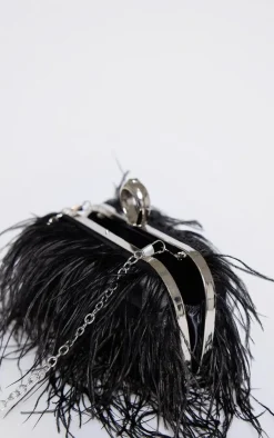 PrettyLittleThing Clutch Bags*Feather Clutch