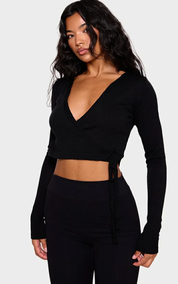 PrettyLittleThing Cardigans*Fine Knit Wrap Waist Cardigan