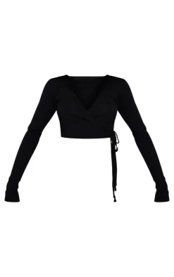PrettyLittleThing Cardigans*Fine Knit Wrap Waist Cardigan
