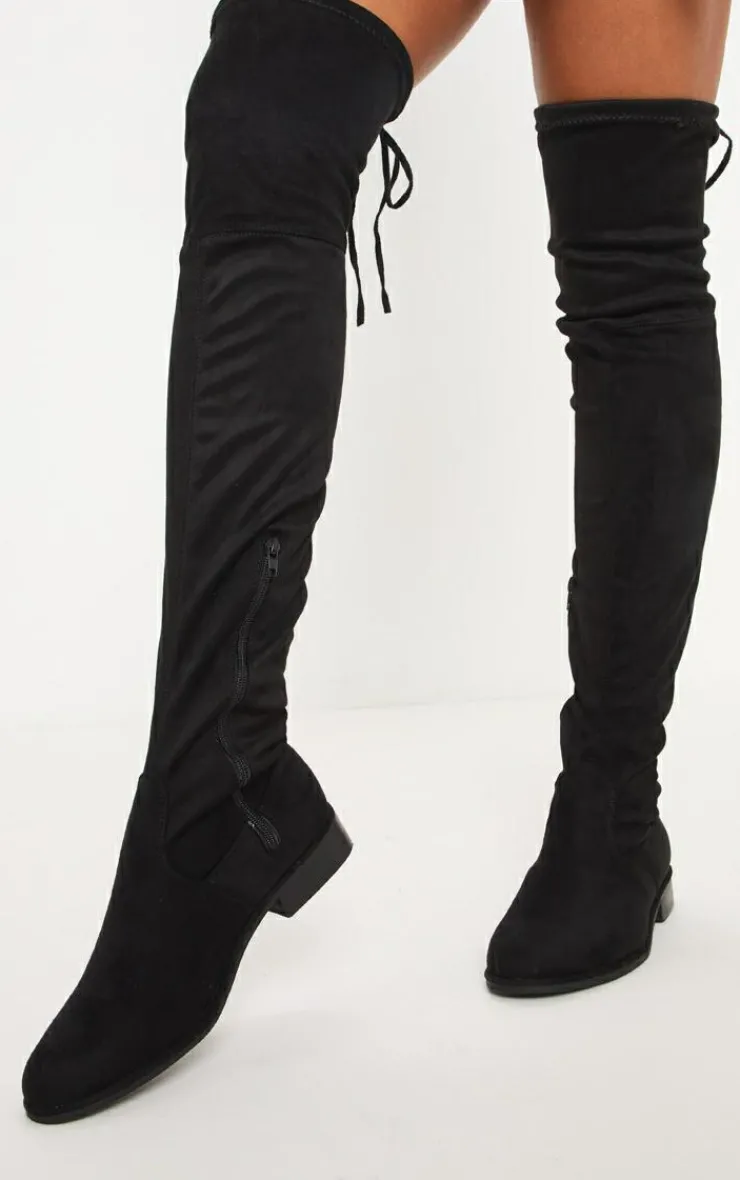 PrettyLittleThing Over The Knee Boots*Flat Over The Knee Boot
