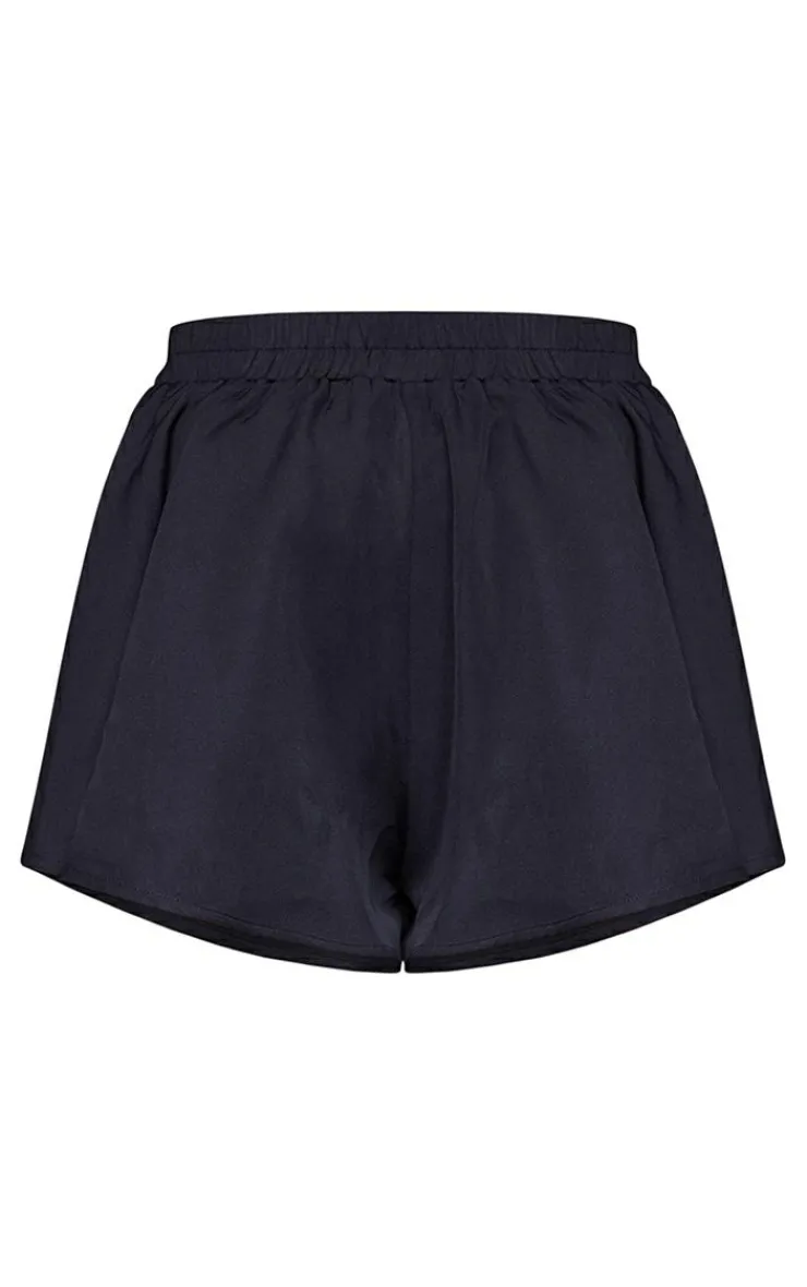 Sale PrettyLittleThing Floaty Shorts Black