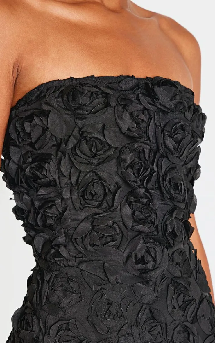 Floral Ruffle A-line Dress-PrettyLittleThing Clearance