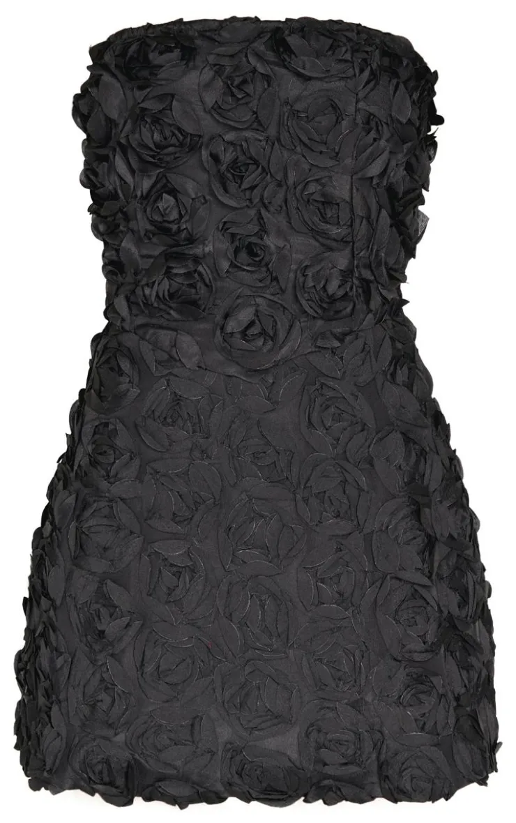 Floral Ruffle A-line Dress-PrettyLittleThing Clearance