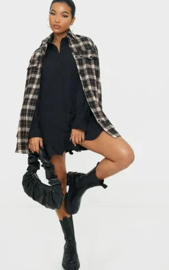 Frill Hem Shirt Dress-PrettyLittleThing Best