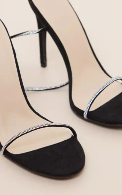 PrettyLittleThing Lace Up Heels*Glitter Lace Up Heels