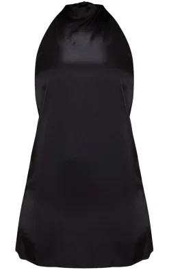 Halterneck Satin Bodycon Dress-PrettyLittleThing Sale