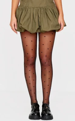 PrettyLittleThing Tights*Heart Patterned Tights