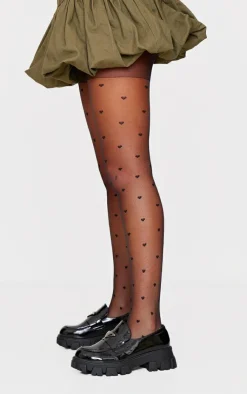 PrettyLittleThing Tights*Heart Patterned Tights