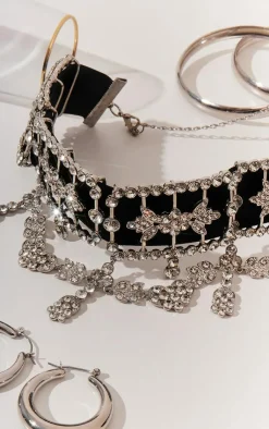 PrettyLittleThing Necklaces*Heavy Embellished Statement Choker