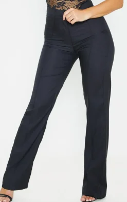 High Waisted Straight Leg Pants-PrettyLittleThing New
