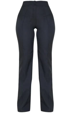 High Waisted Straight Leg Pants-PrettyLittleThing New