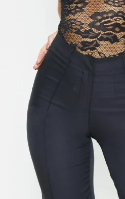 High Waisted Straight Leg Pants-PrettyLittleThing New