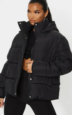 PrettyLittleThing Puffer Jackets*Hooded Puffer Jacket