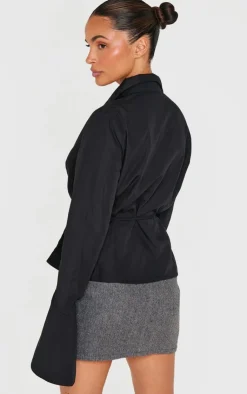 PrettyLittleThing Shirts*Hook And Eye Flare Sleeve Shirt