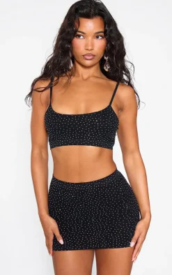 Hot Fix Seamless Mini Skirt-PrettyLittleThing Outlet