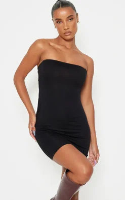 Jersey Bandeau Bodycon Dress-PrettyLittleThing New