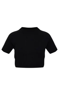 PrettyLittleThing Knitted Tops*Knit T Shirt
