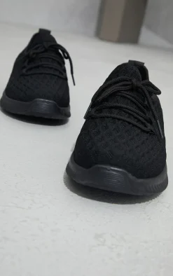 PrettyLittleThing Sneakers*Knitted Lace Up Sports Sneakers