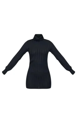 Knitted Roll Neck Sweater Dress-PrettyLittleThing Outlet