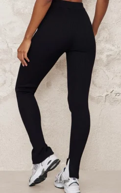 PrettyLittleThing Knitted Two Piece Sets*Knitted Split Hem Flare Pants