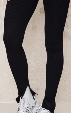 PrettyLittleThing Knitted Two Piece Sets*Knitted Split Hem Flare Pants
