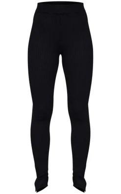 PrettyLittleThing Knitted Two Piece Sets*Knitted Split Hem Flare Pants