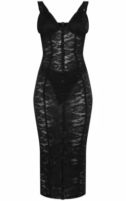 Lace Cup Detail Midi Dress-PrettyLittleThing Outlet