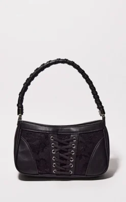 PrettyLittleThing Shoulder Bags*Lace Detail Shoulder Bag