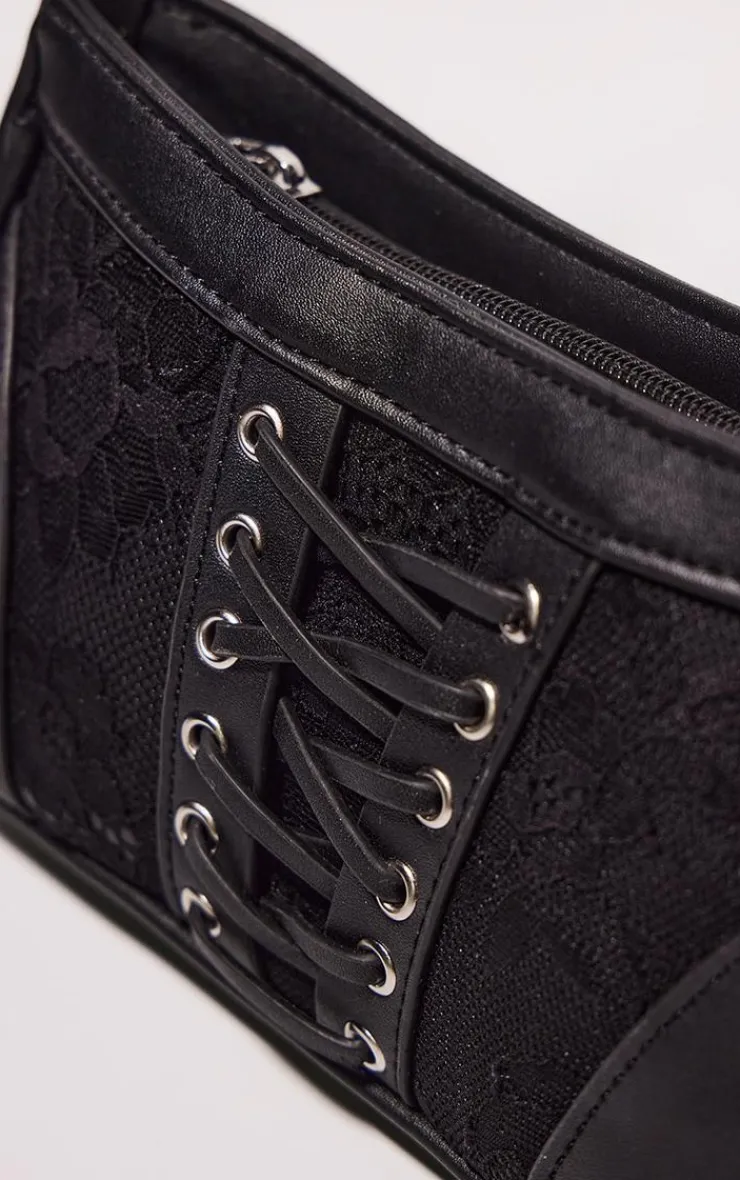 PrettyLittleThing Shoulder Bags*Lace Detail Shoulder Bag