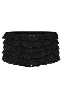 Lace Low Rise Frilly Bloomers-PrettyLittleThing Sale