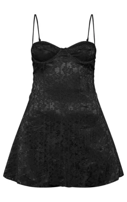 Lace Mini Shift Dress-PrettyLittleThing Discount