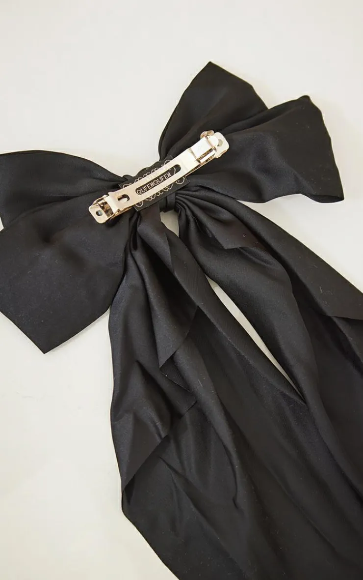 PrettyLittleThing Hair Accessories*Large Satin Bow Hair Clip