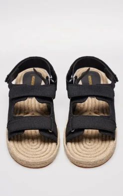 PrettyLittleThing Espadrilles*Linen Look Espadrille Sole Velcro Sandals