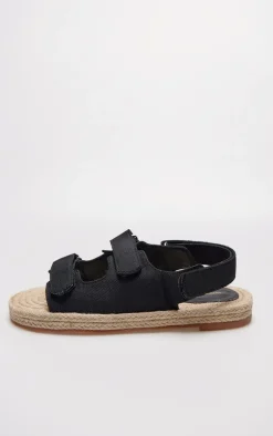 PrettyLittleThing Espadrilles*Linen Look Espadrille Sole Velcro Sandals