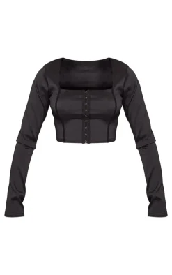PrettyLittleThing Corsets*Long Sleeve Bengaline Corset