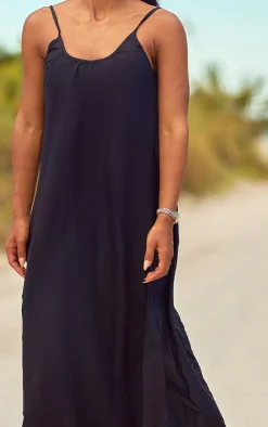 PrettyLittleThing Christmas Shop*Low Back Oversized Maxi Beach Dress