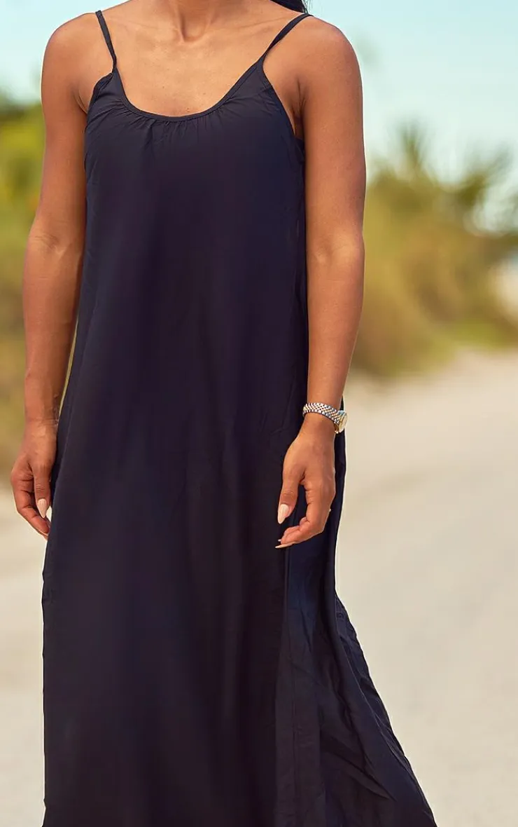 PrettyLittleThing Christmas Shop*Low Back Oversized Maxi Beach Dress