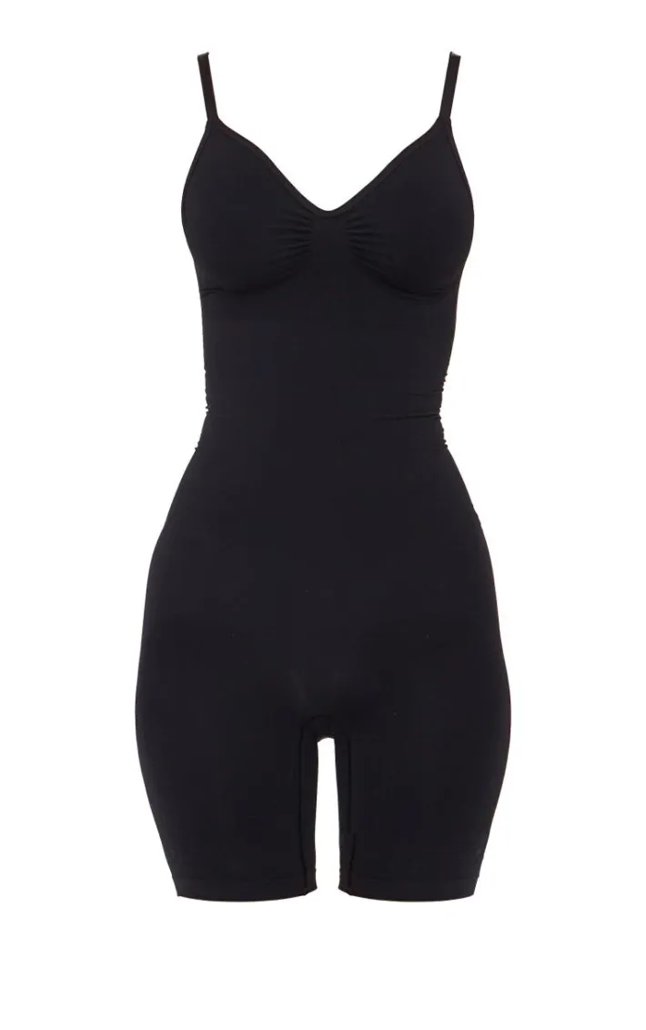 Black Low Back Shapewear Bodysuit