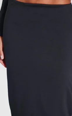 Sale PrettyLittleThing Low Rise Maxi Skirt Black