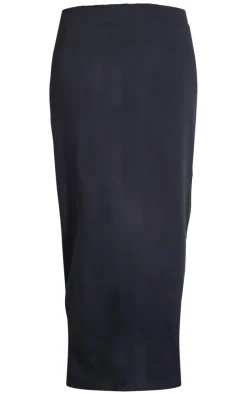 Sale PrettyLittleThing Low Rise Maxi Skirt Black