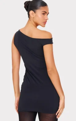 Matte Asymmetric Mini Dress-PrettyLittleThing Sale