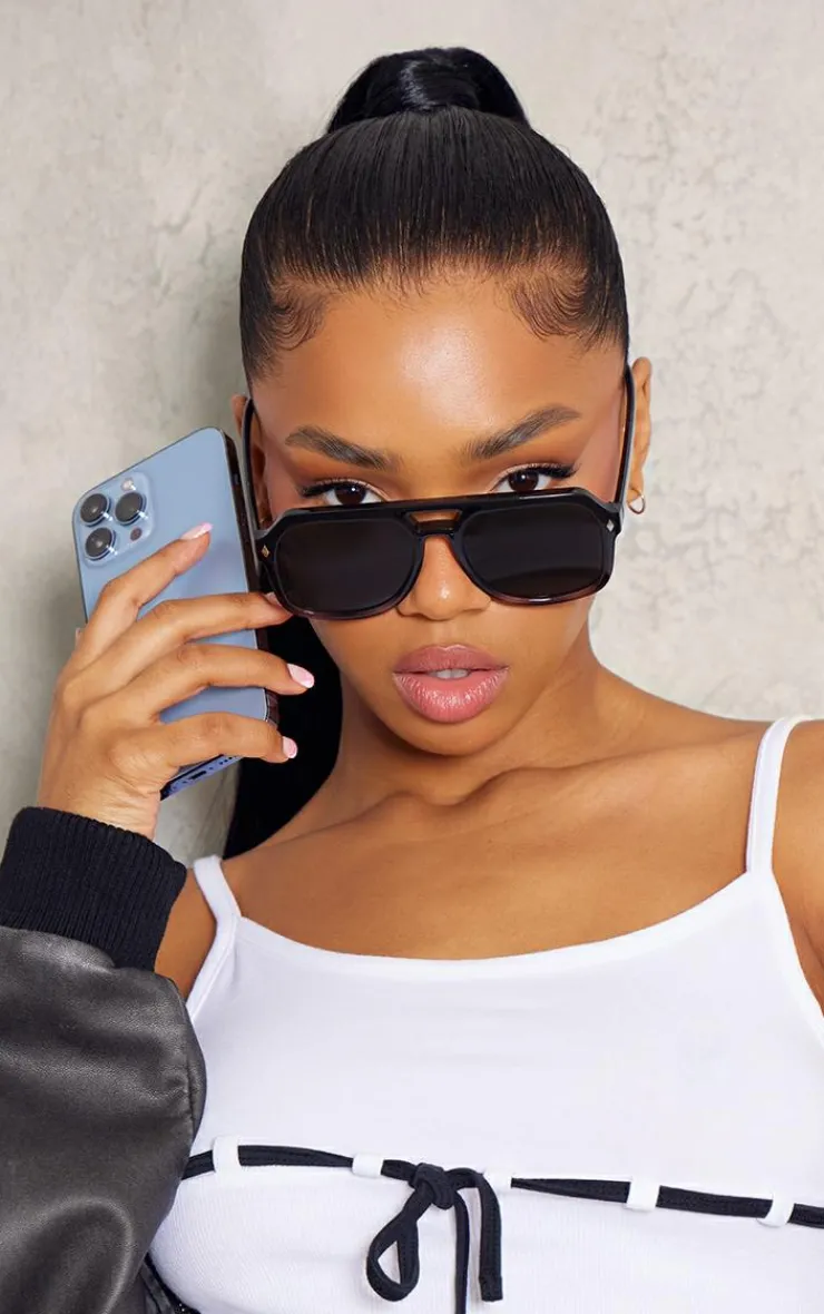 PrettyLittleThing Aviator Sunglasses*Matte Ombre Aviator Sunglasses