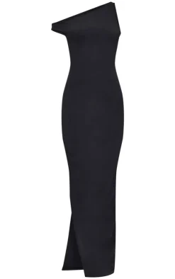 Matte Sculpt Asymmetric Neck Maxi Dress-PrettyLittleThing Clearance
