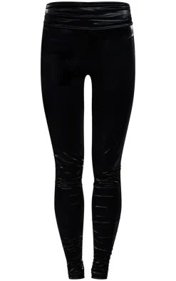 Matte Vinyl Low Rise Fold Over Waist Pants-PrettyLittleThing Online